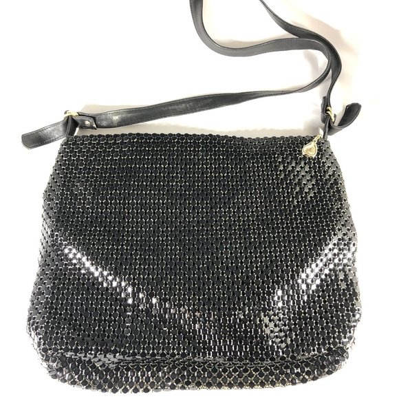 Whiting and Davis Black Beaded Mesh Bag - Picture 7 of 7
